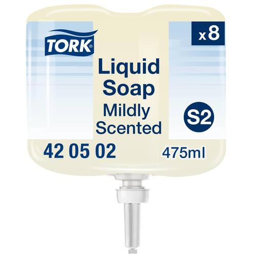 Tork Seifencreme Premium, Mild, Nachfüllung, flüssig, 8 x 475 ml, perlmutt (3.800 ml) Artikelbild Secondary2 L