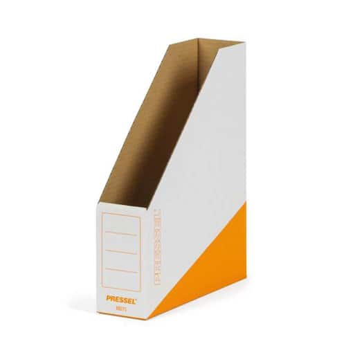 Pressel Magazine-Box, Weiß-Orange, 75 mm, A4, 20 Stück Artikelbild Secondary1 L