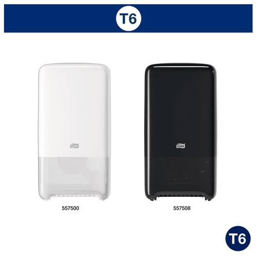 Tork Advanced Compact T6 Jumborolle Toilettenpapier, Klopapier, 2-lagig, weiß, 27 Rollen Artikelbild Secondary1 L