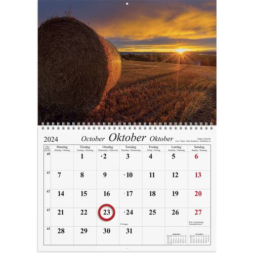 Magnetkalender GRIEG 2024 Vakre Norge produktbilde Secondary1 L