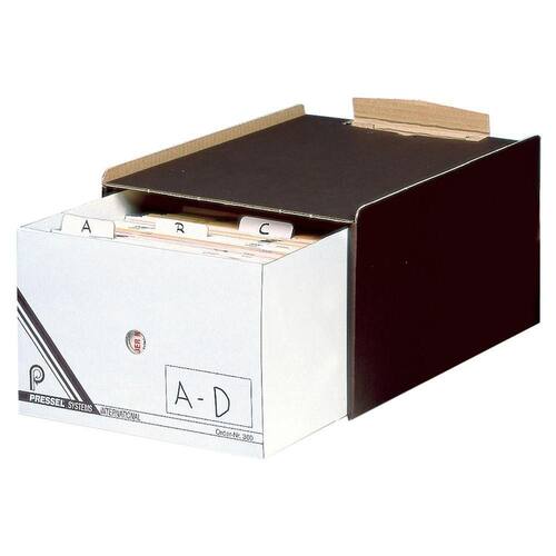Pressel Karteibox A5, grau-braun, 10 Stück Artikelbild