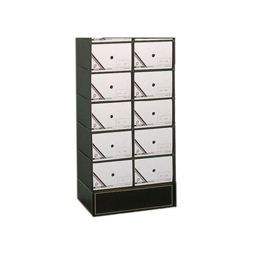 Pressel Karteibox A5, grau-braun, 10 Stück Artikelbild Secondary1 L