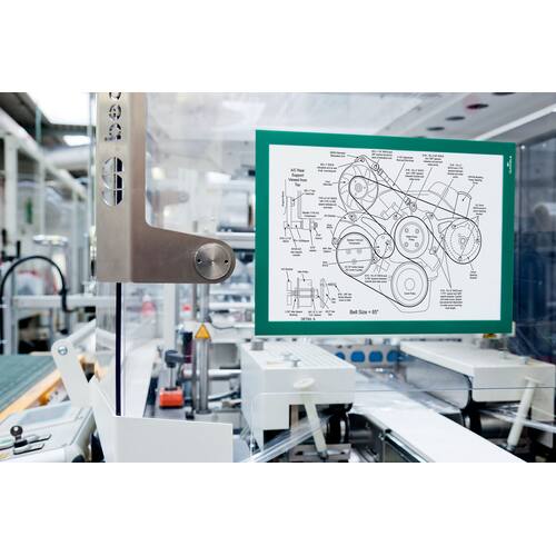 Durable Sichttasche DURAFRAME®, magnetisch, selbstklebend, PVC, A4, grün, 2 Stück Artikelbild Secondary3 L
