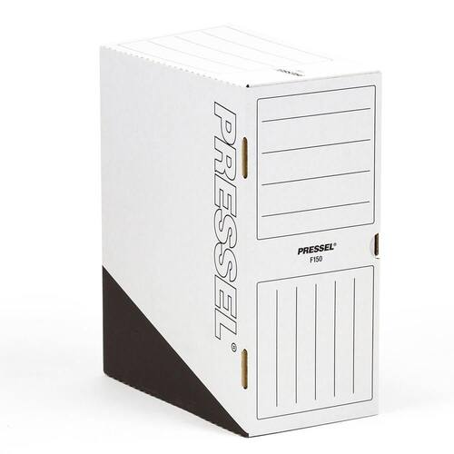 Pressel Ablagebox F150, Weiß-Schwarz, 150 mm, 20 Stück (vorher Art.Nr. 216100) Artikelbild Secondary1 L