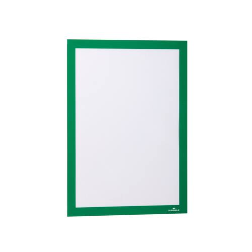 Durable Sichttasche DURAFRAME®, magnetisch, selbstklebend, PVC, A4, grün, 2 Stück Artikelbild Secondary4 L