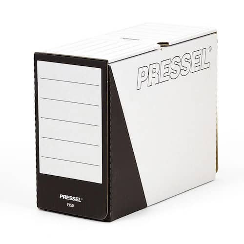 Pressel Ablagebox F150, Weiß-Schwarz, 150 mm, 20 Stück (vorher Art.Nr. 216100) Artikelbild Secondary2 L