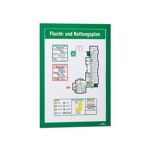 Durable Sichttasche DURAFRAME®, magnetisch, selbstklebend, PVC, A4, grün, 2 Stück Artikelbild Secondary5 L