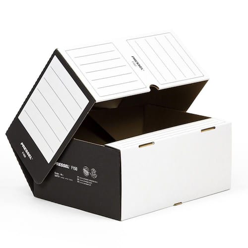 Pressel Ablagebox F150, Weiß-Schwarz, 150 mm, 20 Stück (vorher Art.Nr. 216100) Artikelbild Secondary3 L