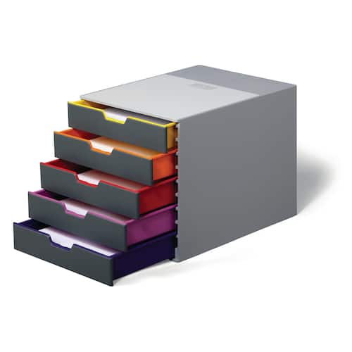 Durable Schubladenbox Varicolor, 5 Schubladen, grau Artikelbild