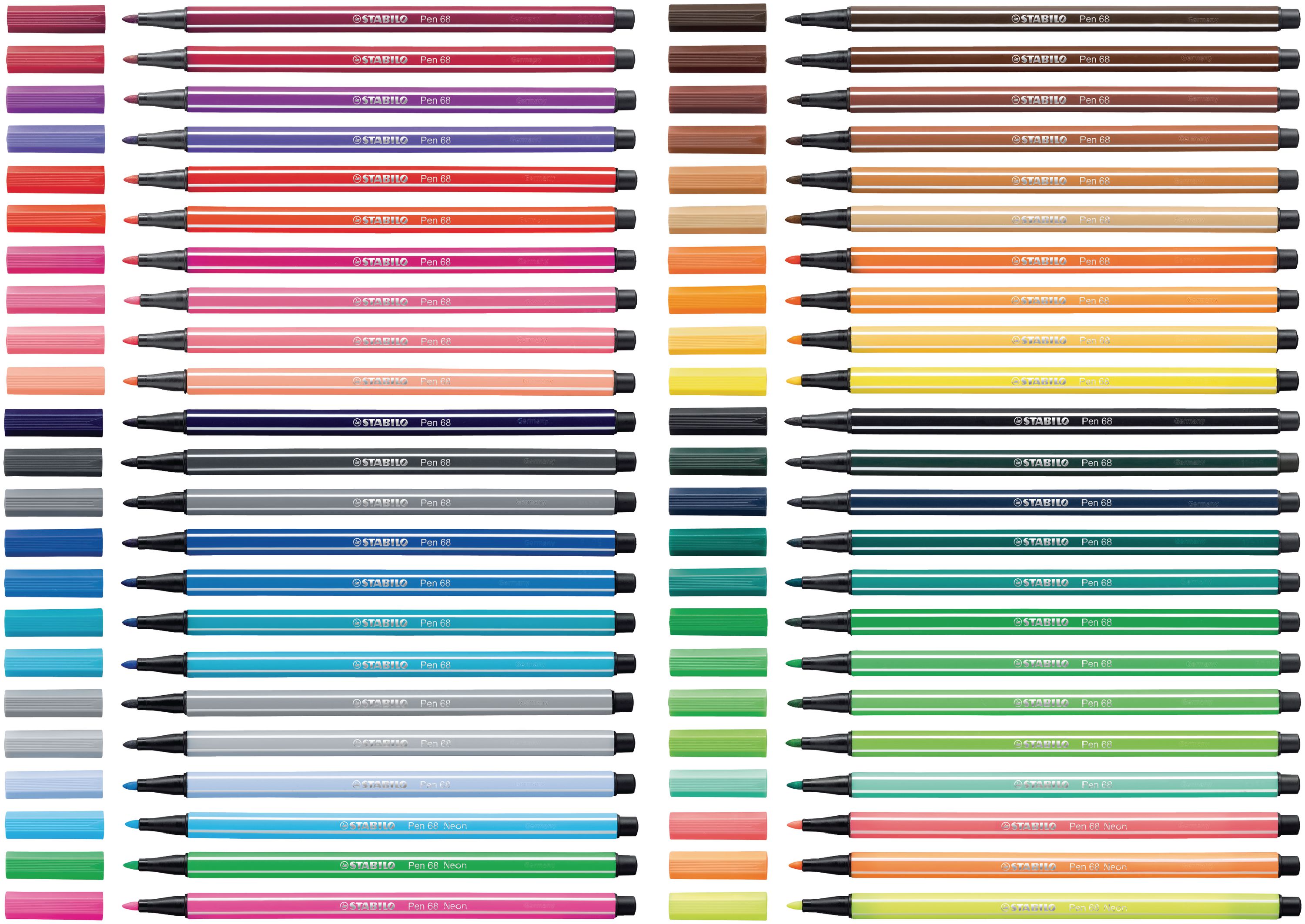 STABILO Pen 68 Faserschreiber, Filzstift, Fasermaler, laubgrün, 1mm, 1 Stück Artikelbild