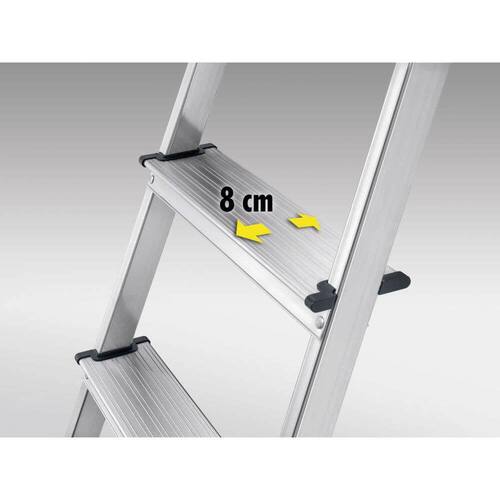 Hailo Stufenstehleiter StandardLine L60, Alu-Sicherheits-Stehleiter, 3 Stufen, 1 Stück Artikelbild Secondary2 L