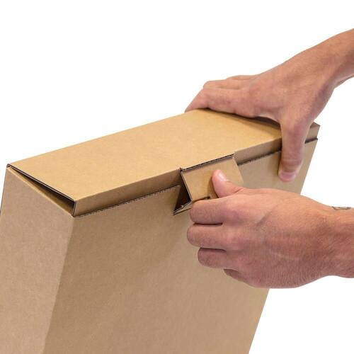 Pressel Ordnerversandbox Spar-Pack: 30+10 gratis, mit Steckverschluss, 75-80mm, Braun Artikelbild Secondary3 L