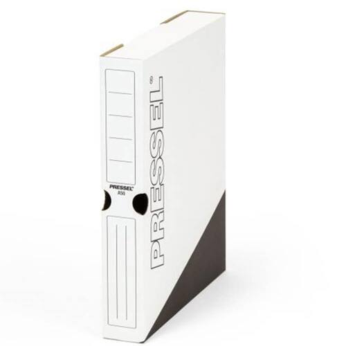 Pressel Archivbox A50, Weiß-Schwarz, 50mm, Karton, neues Design, 30 Stück Artikelbild Secondary1 L