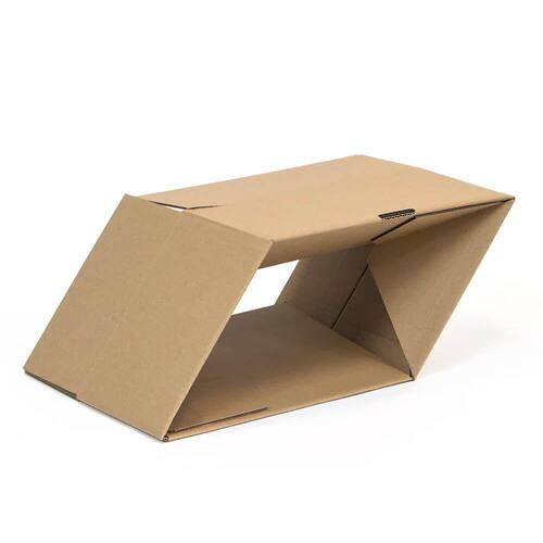Pressel Faltkarton mit Automatikboden, Blitzbodenkarton, 1-wellig, 310x220x150mm, Braun, 20 Stück Artikelbild Secondary3 L