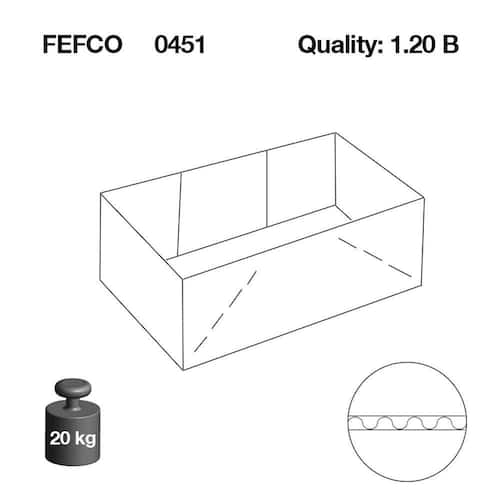 Pressel Aufrichtekartons, 305x215x100-180mm, Weiß, 20 Stück Artikelbild Secondary3 L