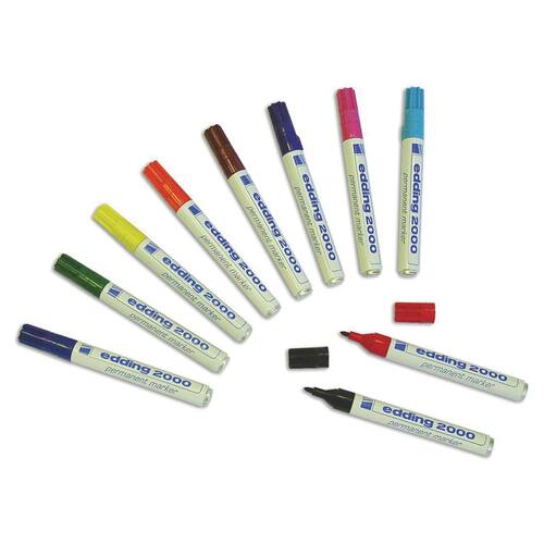 edding Permanent-Marker 3000, Rundspitze, 10 Farben im Karton Artikelbild Secondary2 L