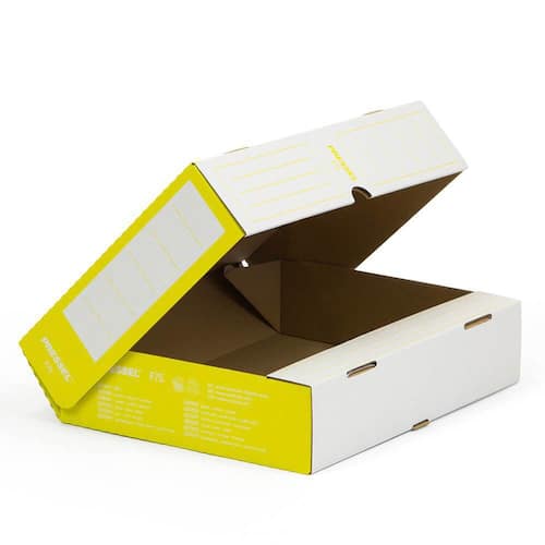 Pressel Ablagebox F75, Weiß-Gelb, 75 mm, 20 Stück (vorher Art.Nr. 220105) Artikelbild Secondary2 L