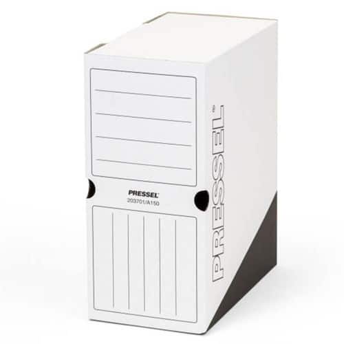 Pressel Archivbox A150, Weiss-Schwarz, 150mm, Karton, neues Design, 20 Stück (vorher Art.Nr. 2032) Artikelbild Secondary1 L
