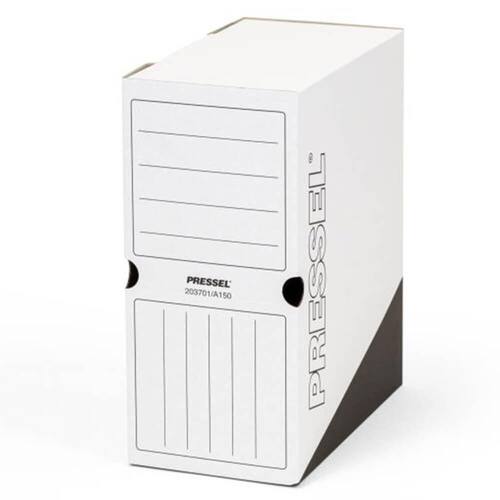 Pressel Archivbox A150, Weiß-Schwarz, 150mm, Karton, neues Design, 20 Stück Artikelbild Secondary1 L