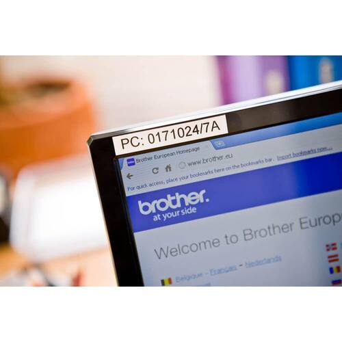 Brother Schriftband für P-Touch, 12 mm, Weiß/Schwarz - TZE-231 Artikelbild Secondary2 L
