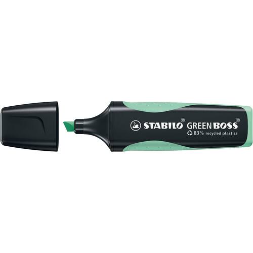 STABILO GREEN BOSS Textmarker, Leuchtmarker, Highlighter, 2-5mm, pastel minzgrün, 1 Stück Artikelbild