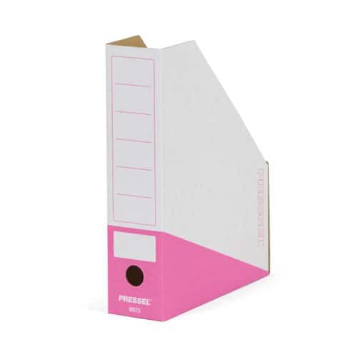 Pressel Magazine-Box, Weiss-Pink, 75 mm, A4, 20 Stück Artikelbild