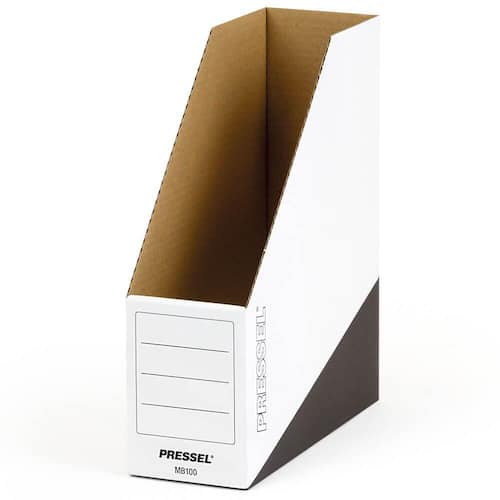 Pressel Magazine-Box, Weiß-Schwarz, 100 mm, A4, 20 Stück (vorher Art.Nr. 2000) Artikelbild
