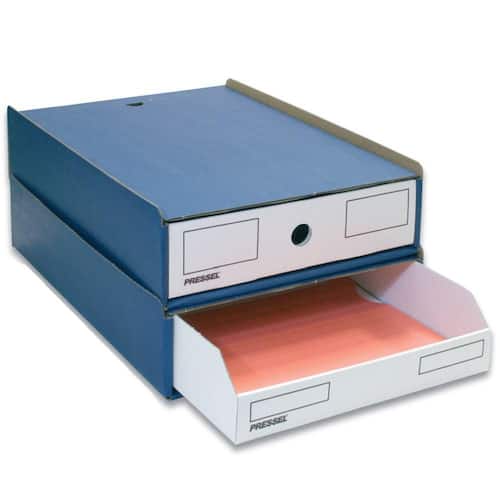 Pressel Stapel-Box 311 A4, blau/weiß Artikelbild