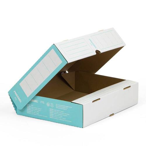 Pressel Ablagebox F75, Weiß-Türkis, 75 mm, 20 Stück Artikelbild Secondary2 L