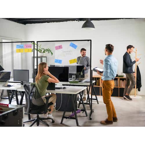 Legamaster PREMIUM PLUS Trennwand, Schutzwand, Schutzschild, Spuckschutz, 1500x1000mm, transparent, 1 Stück Artikelbild Secondary4 L