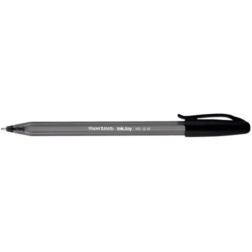 Paper Mate InkJoy 100 Kugelschreiber mit Kappe, Medium, schwarz, 1 Stück Artikelbild Secondary1 L