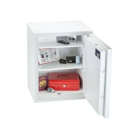 Phoenix Tresor Fortress, Sicherheitstresor, elektronisches Hochsicherheitschloss, Größe 3, S2, 42 Liter, 37 kg, 550x450x350mm, weiß, 1 Stück Artikelbild Secondary9 L