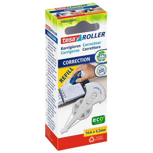 tesa® Korrekturroller Nachfüllkassette ecoLogo, 4,2mm, 1-zeilig 1 Stück Artikelbild