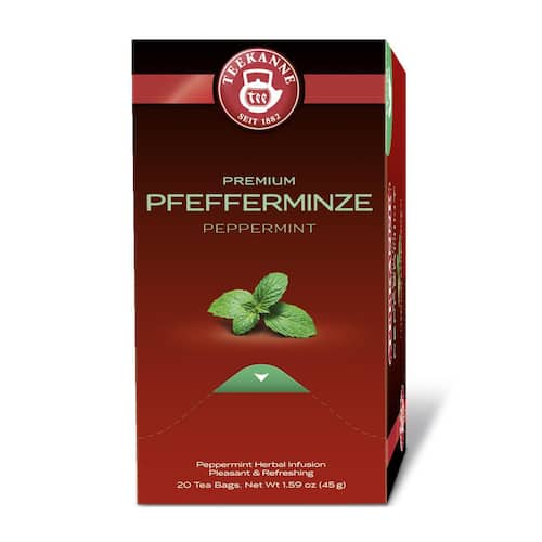 Teekanne Premium Tee Pfefferminze, Kräutertee, aromaversiegelt, 20 Teebeutel Artikelbild