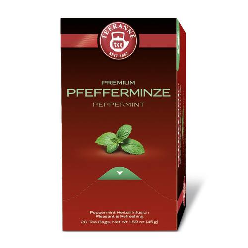 Teekanne Premium Tee Pfefferminze, Kräutertee, aromaversiegelt, 20 Teebeutel Artikelbild