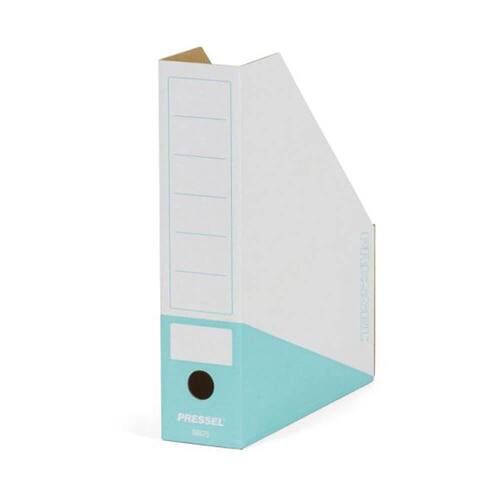 Pressel Magazine-Box, Weiß-Türkis, 75 mm, A4, 20 Stück Artikelbild