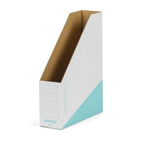 Pressel Magazine-Box, Weiß-Türkis, 75 mm, A4, 20 Stück Artikelbild Secondary1 L