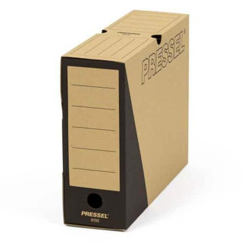 Pressel Archivbox A100, Natur, 100mm, Karton, neues Design, 20 Stück Artikelbild Secondary2 L