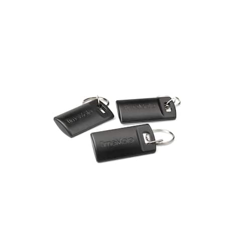 TimeMoto TM-110 RFID-Anhänger, Zeiterfassungschips, Schlüsselanhänger, schwarz, 25 Stück Artikelbild Secondary1 L