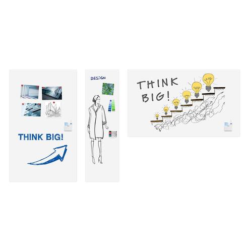 Legamaster Whiteboard Wall-Up, Whiteboardplatten zur Wandmontage ohne Rahmen, Email, magnetisch, weiß, 200x119,5cm, 1 Stück Artikelbild Secondary2 L