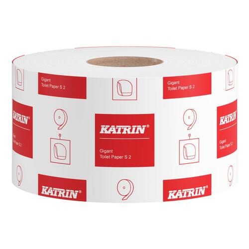 KATRIN Toalettpapper Gigant S2, 2-lagers, 1600 ark, 100 mm, vit produktfoto