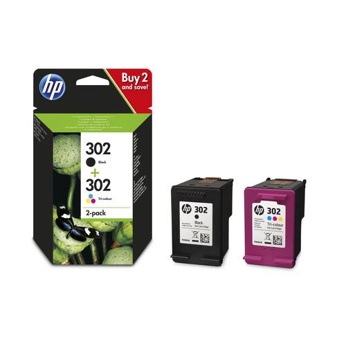 HP Original Tinte HP 302, Tintenpatrone, Druckerpatrone, CMYK, 4-farbig, Multipack, 1 Packung Artikelbild Secondary1 L