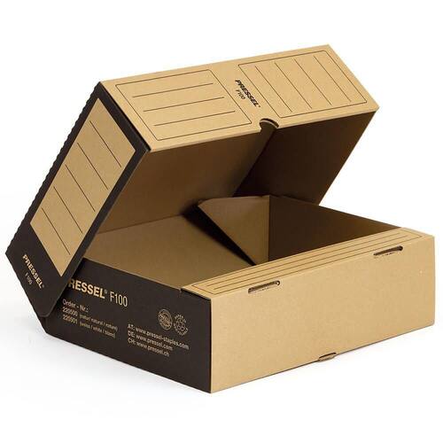 Pressel Ablagebox F100, Natur, 100 mm, 20 Stück (vorher Art.Nr. 218100) Artikelbild Secondary1 L