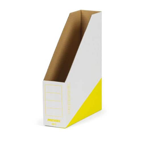 Pressel Magazine-Box, Weiß-Gelb, 75 mm, A4, 20 Stück (vorher Art.Nr. 276105) Artikelbild Secondary1 L