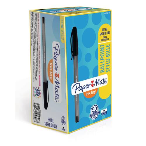 Paper Mate InkJoy 100 Kugelschreiber mit Kappe, Medium, schwarz, 1 Stück Artikelbild Secondary3 L