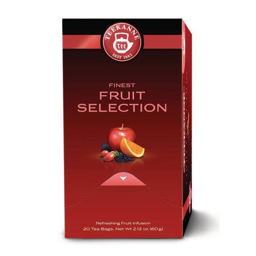 Teekanne Premium Tee Fruit Selection, Früchtetee, aromaversiegelt, 20 Teebeutel Artikelbild Secondary1 L