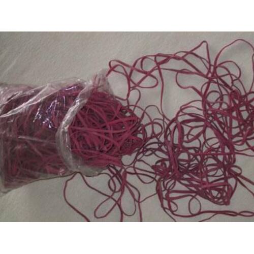 Heckmann Gummibänder, Gummiringe, Gummiringerl, 100g, rot, 3mmx120mm, 1 Packung Artikelbild