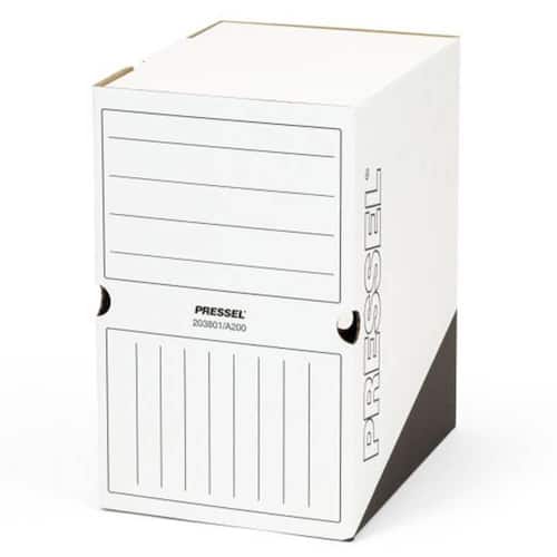 Pressel Archivbox A200, Weiss-Schwarz, 200mm, Karton, neues Design, 20 Stück Artikelbild Secondary1 L