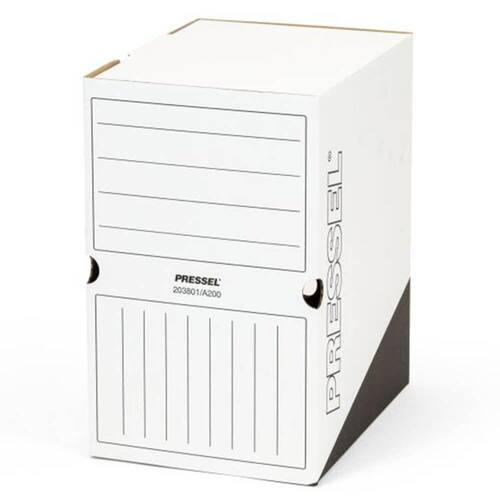 Pressel Archivbox A200, Weiß-Schwarz, 200mm, Karton, neues Design, 20 Stück Artikelbild Secondary1 L