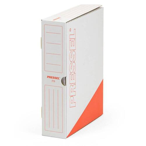 Pressel Ablagebox F75, Weiß-Rot, 75 mm, 20 Stück (vorher Art.Nr. 220103) Artikelbild Secondary1 L